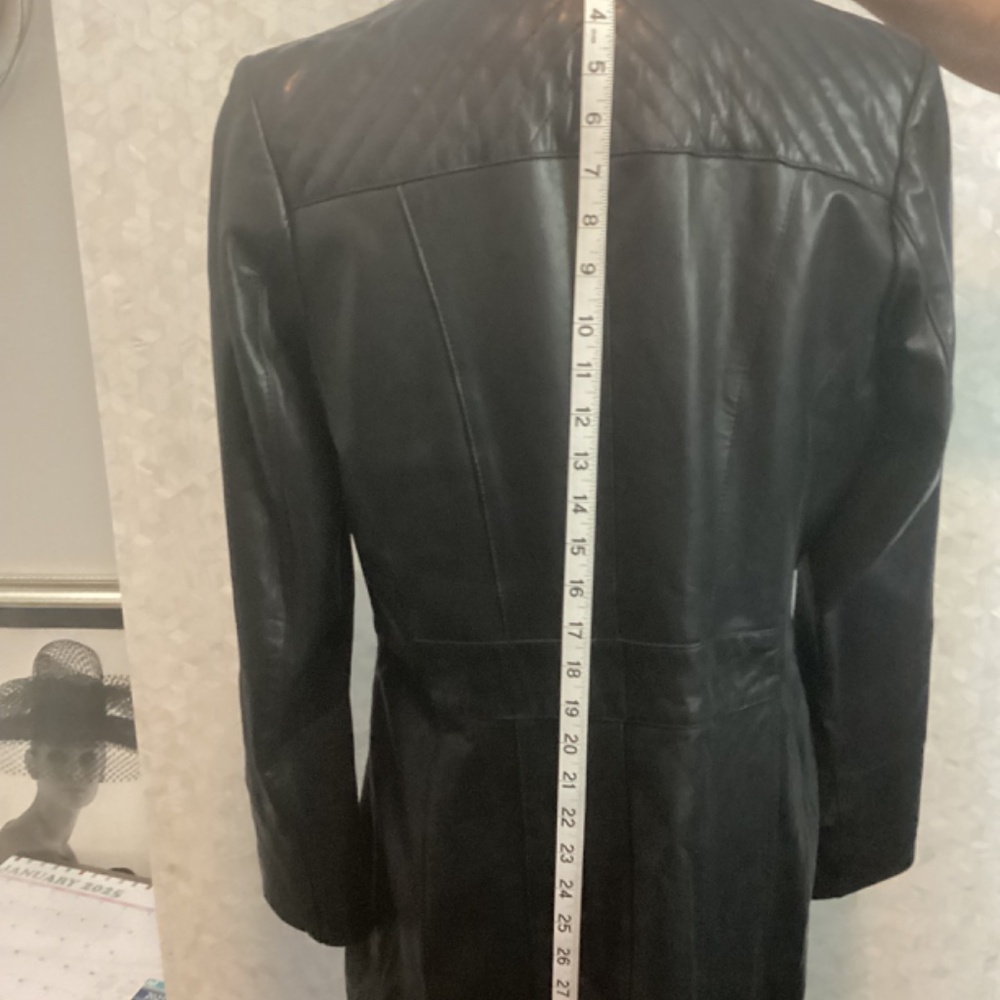 Ann Klein Leather Coat - Picture 6 of 10